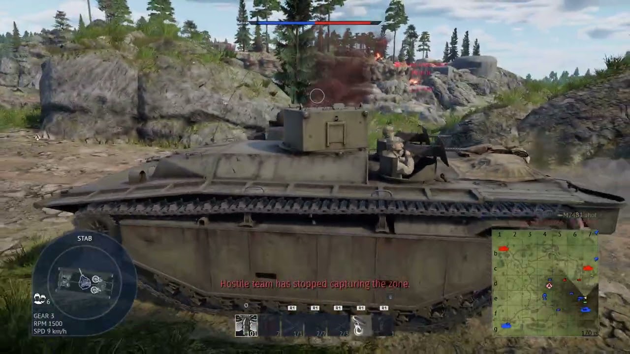 War Thunder LVT(A)(1) 37mm M6 Cannon 7.62mm M1919A4 Machine Gun