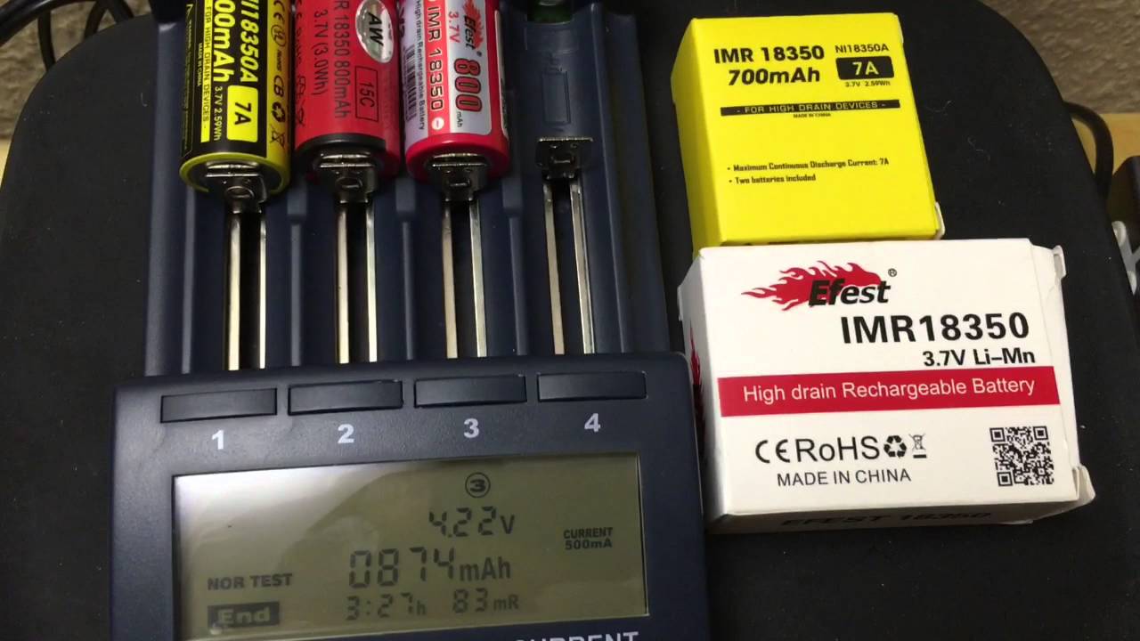 Test 18350 IMR Akku mit Accupower IQ338