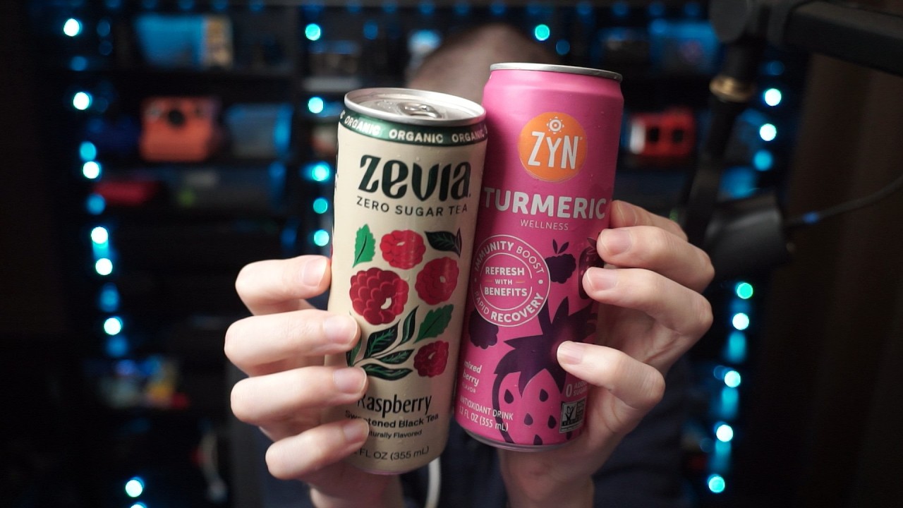 Trying ZyN Turmeric Mixed Berry & Zevia Raspberry Tea