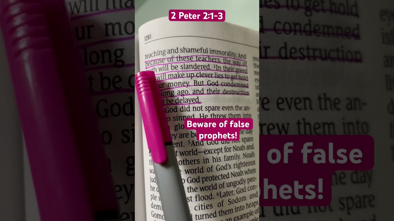 2 Peter 2:1-3&hellip;Beware of false prophets!  #fypシ #fyp #god #jesuschrist #jesus #devotional