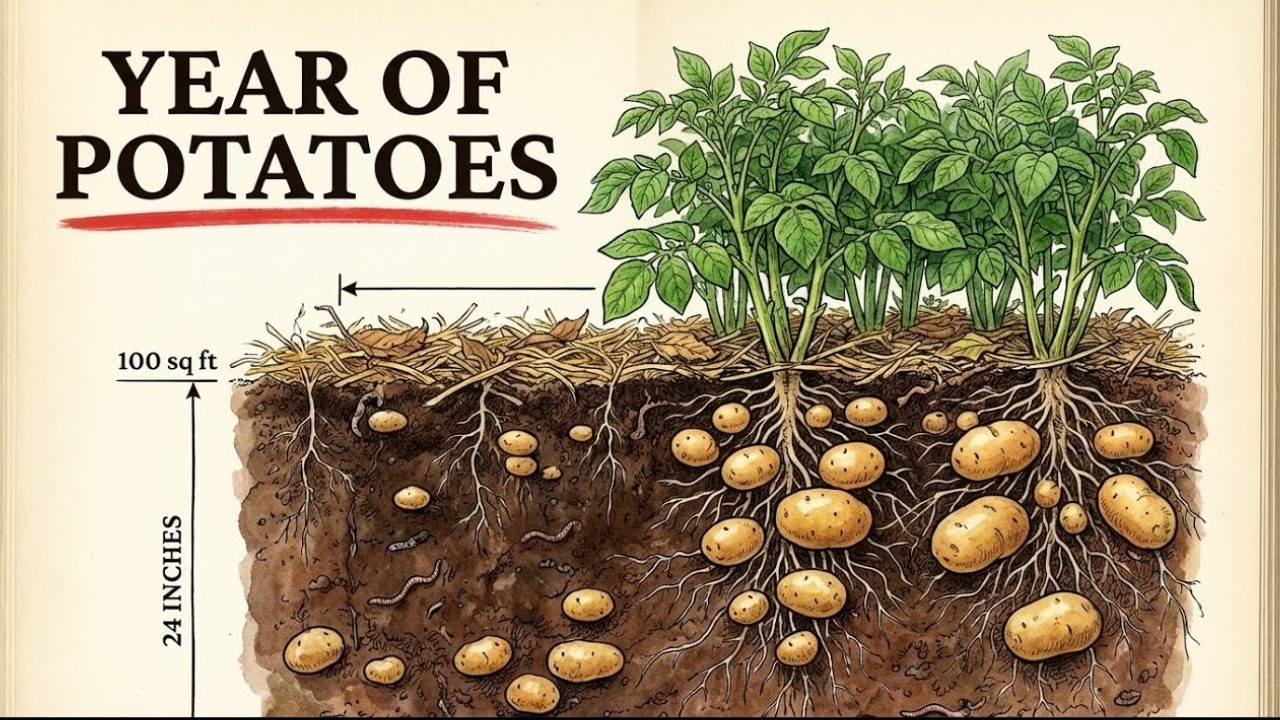 How to Grow a Year's Worth of Potatoes in 100 Square Feet