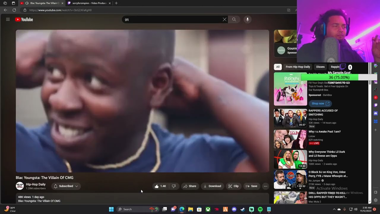 BLAC YOUNGSTA : THE VILLIAN OF CMG *REACTION VIDEO*