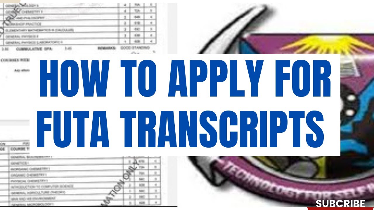 How to Apply for Futa Transcript