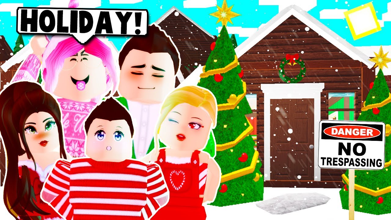 WE WENT ON A FAMILY CHRISTMAS VACATION ON BLOXBURG! (Roblox)