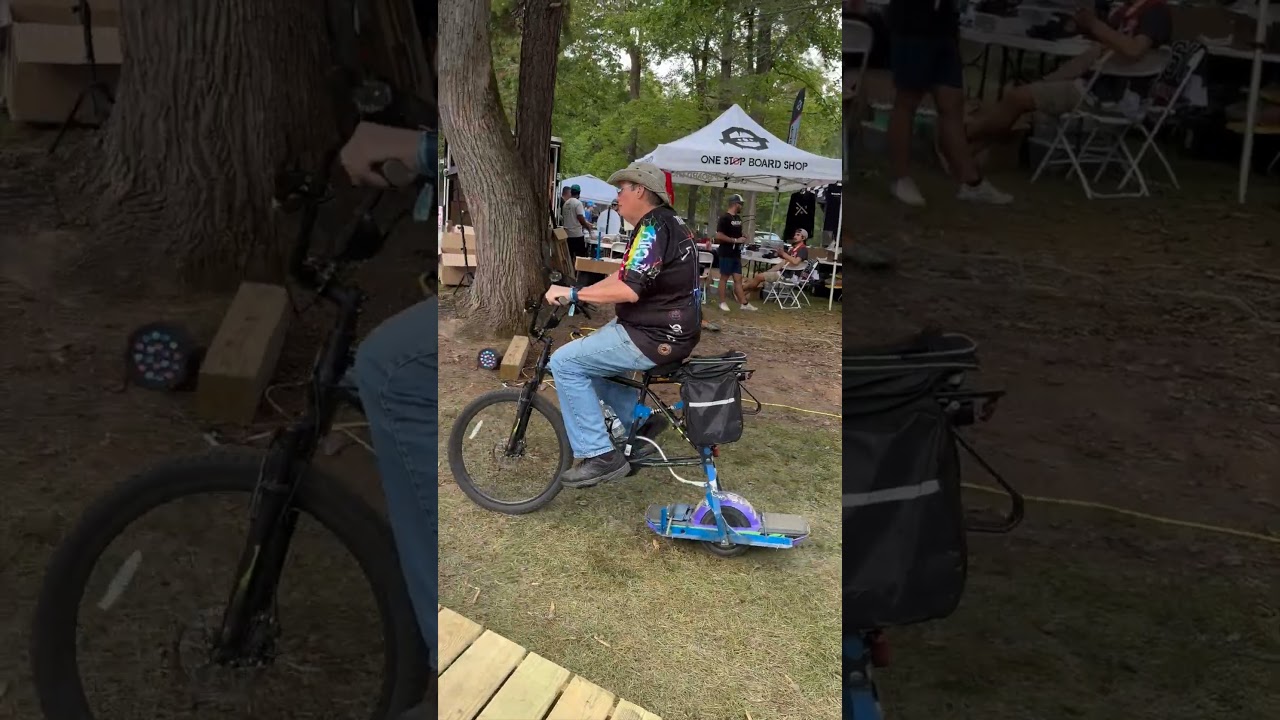 This DIY Ebike is Half Bike & Half Onewheel