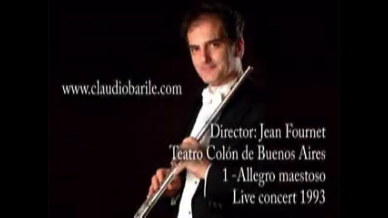 Mozart-Concierto para Flauta en Sol Mayor, K. 313 I Allegro Maestoso | Claudio Barile.Dir. J Fournet