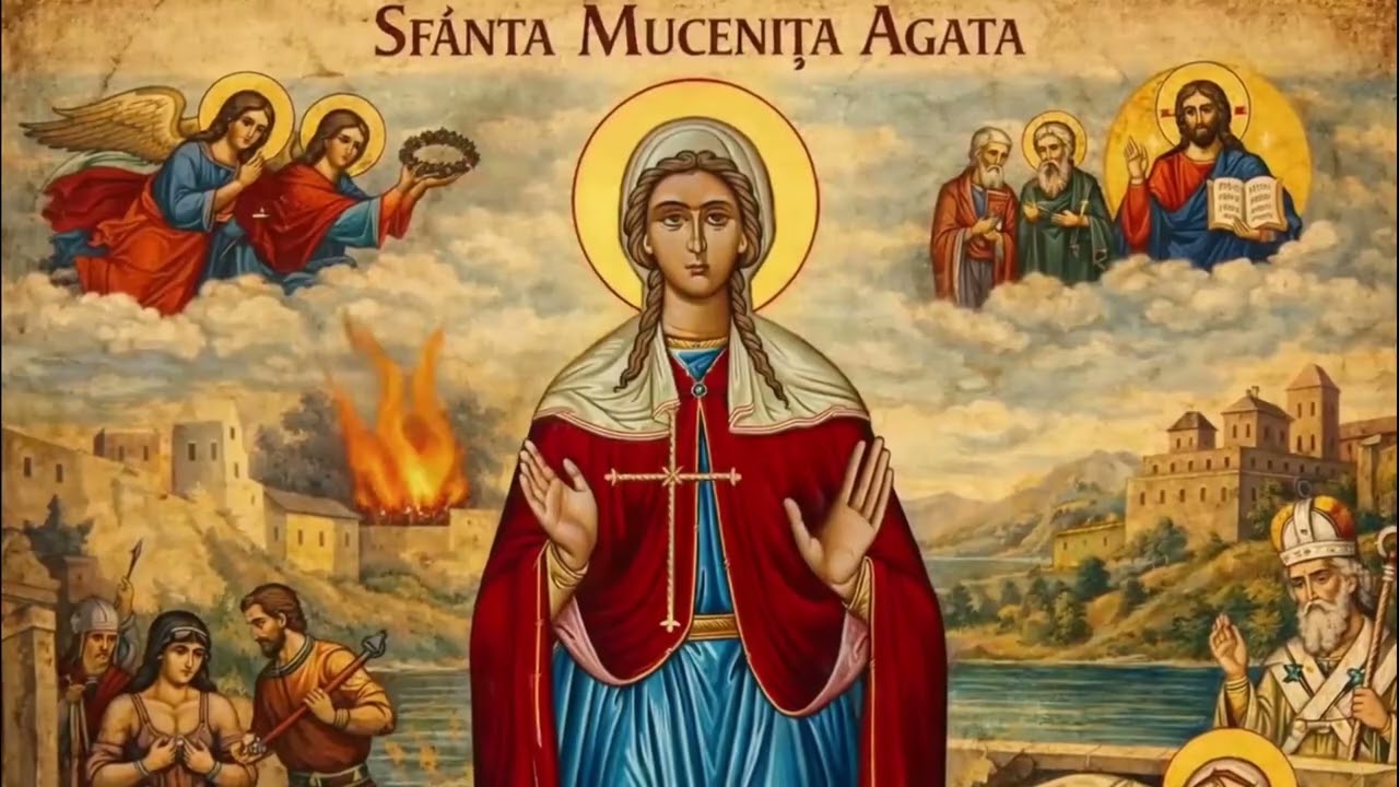 Acatistul Sfintei Mucenițe Agata - 5 februarie PENTRU VINDECAREA DE CANCER DE SAN SAU BOLI PLAMANI