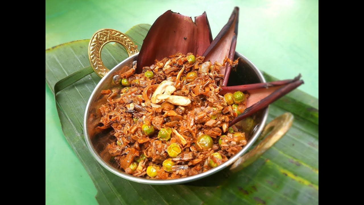Keli Phoola Bhaaji | Keli Phoola Upkari | Banana Flower Stir Fry | Konkani Recipe