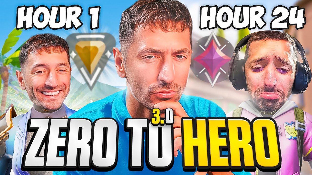 ZERO TO HERO CHALLENGE!  3.0 😱  - Von Unranked zu Immortal in 24 Stunden❓
