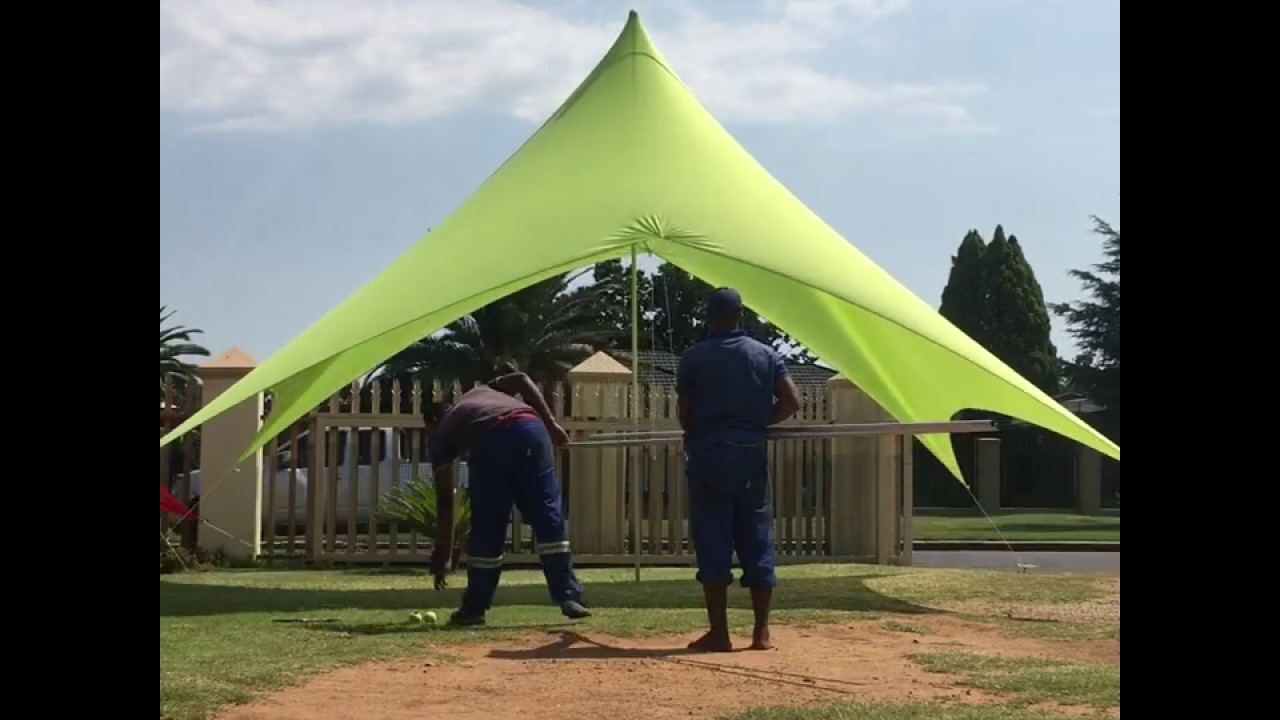 Stretch tent set up. 3x6m. Subscribe now- loads of new content to be uploaded from Nov 2020