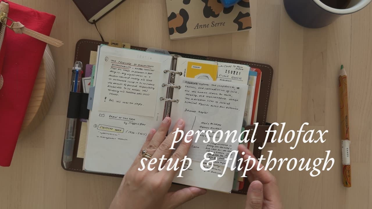 Распаковка, настройка и перелистывание оригинала Filofax (персональный размер)