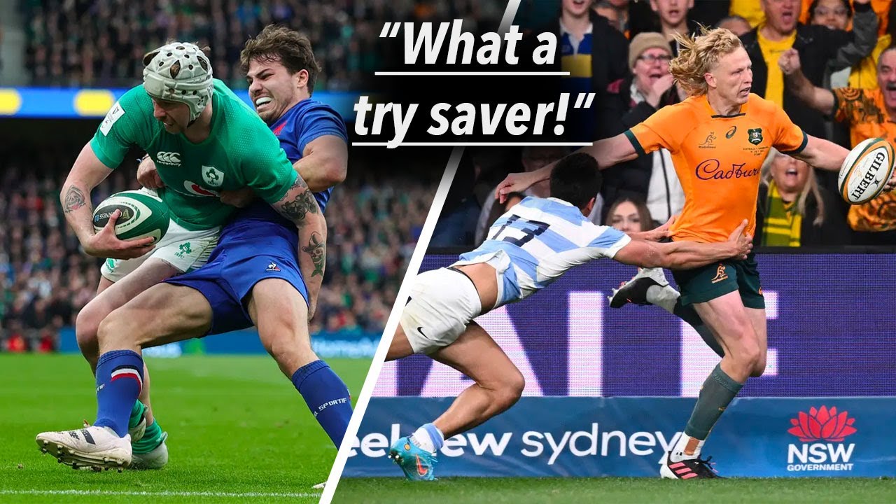 The BEST Try Saving Tackles in 2023