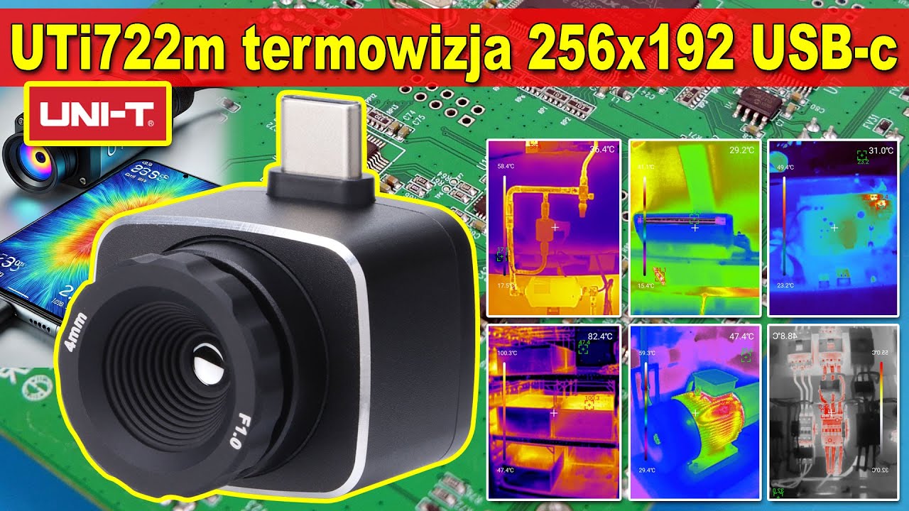 UTi722m 256x192 kamera termowizyjna do smartphone USBc Android termowizor Uni-t
