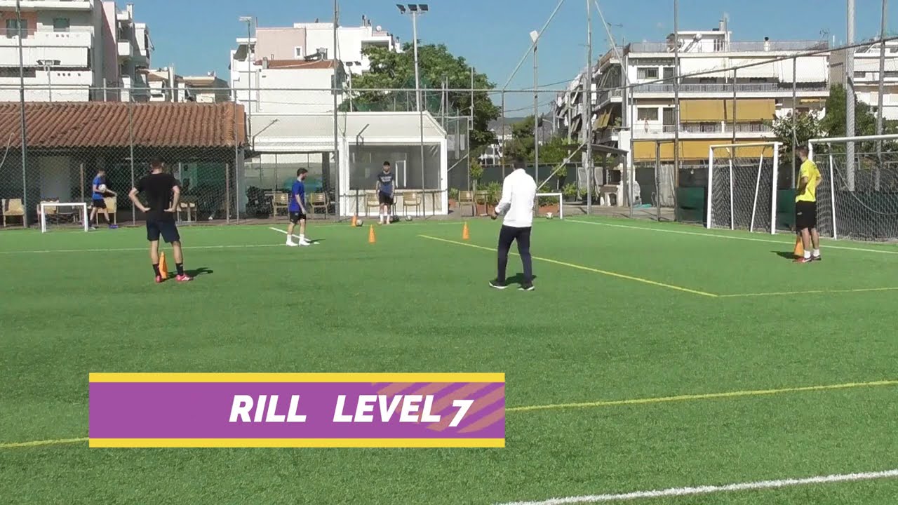 Soccer training ideas 14 ( Y- Pasing Drill on small goals)