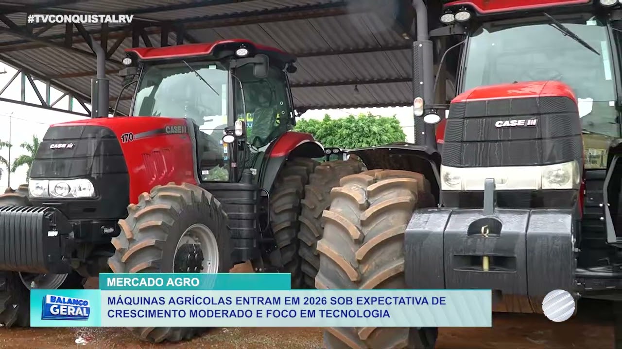 Setor de máquinas agrícolas projeta crescimento de 3,4% em 2026 impulsionado pelo agronegócio