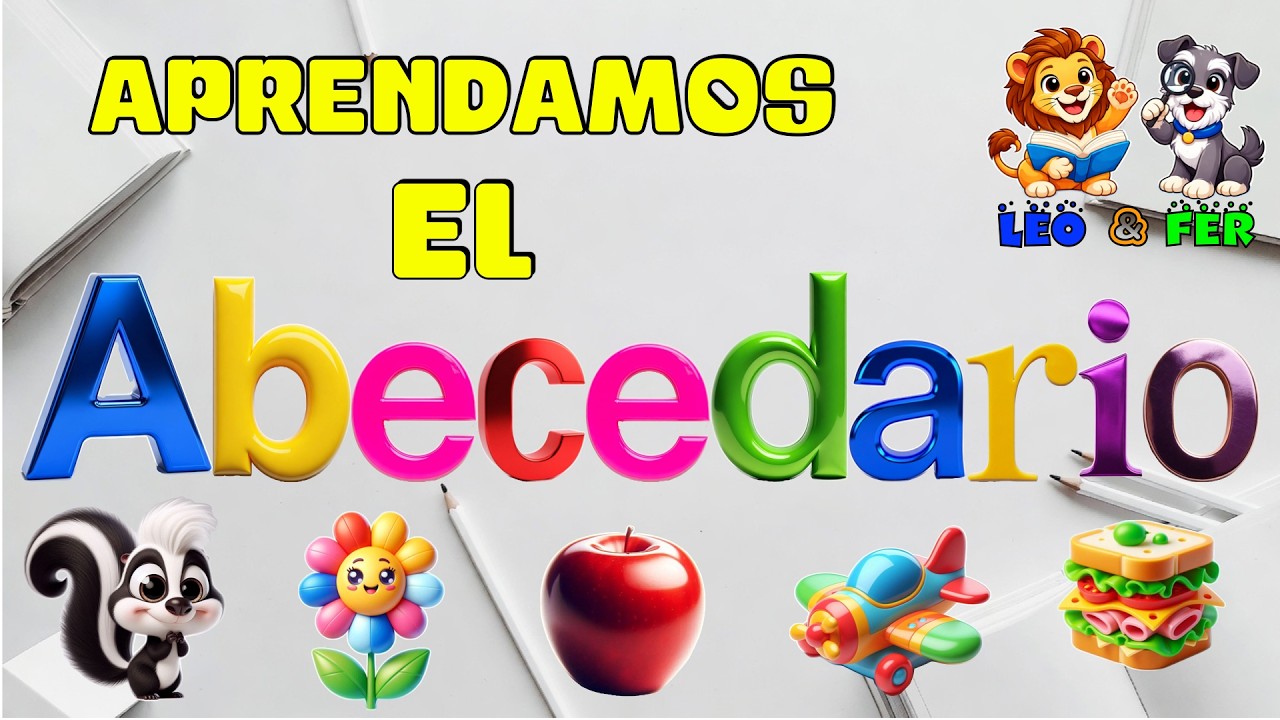 EL ABECEDARIO PARA NIÑOS,  APRENDER EL ABECEDARIO, APRENDE LAS VOCALES Y CONSONANTES ABCD