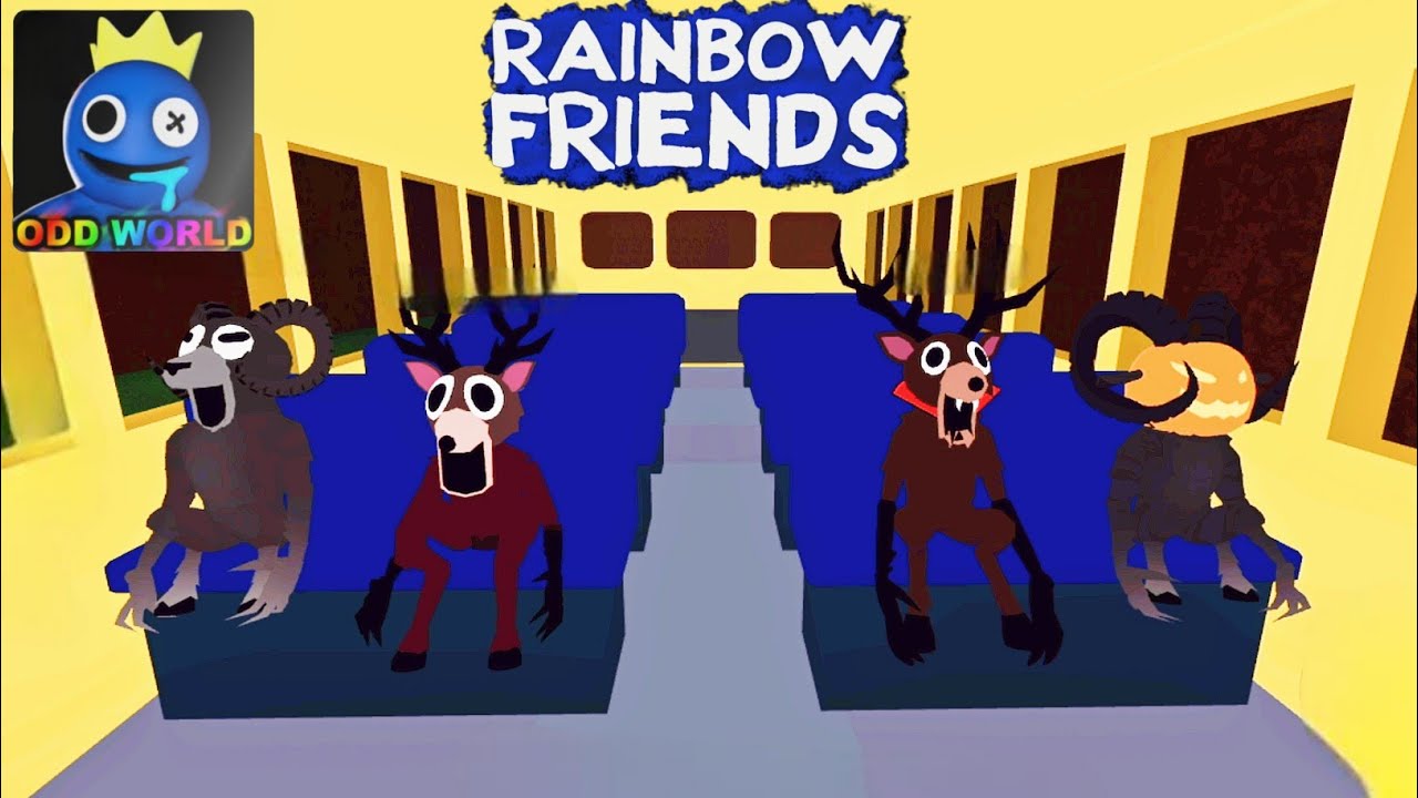 Playing As Halloween Deer Ram Vs Normal Deer Ram In Rainbow Friends Full Gameplay