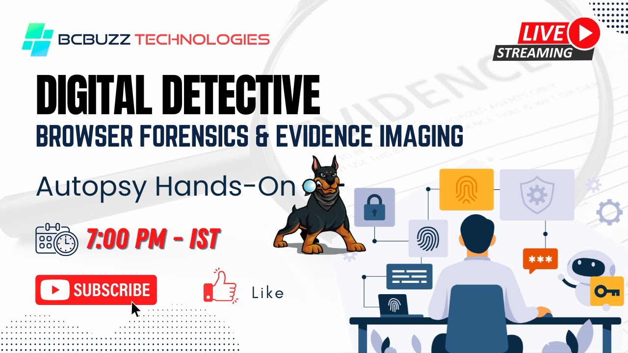 🔴 Digital Forensics Live Training | Browser Forensics & Autopsy Hands-On Demo | Evidence Imaging