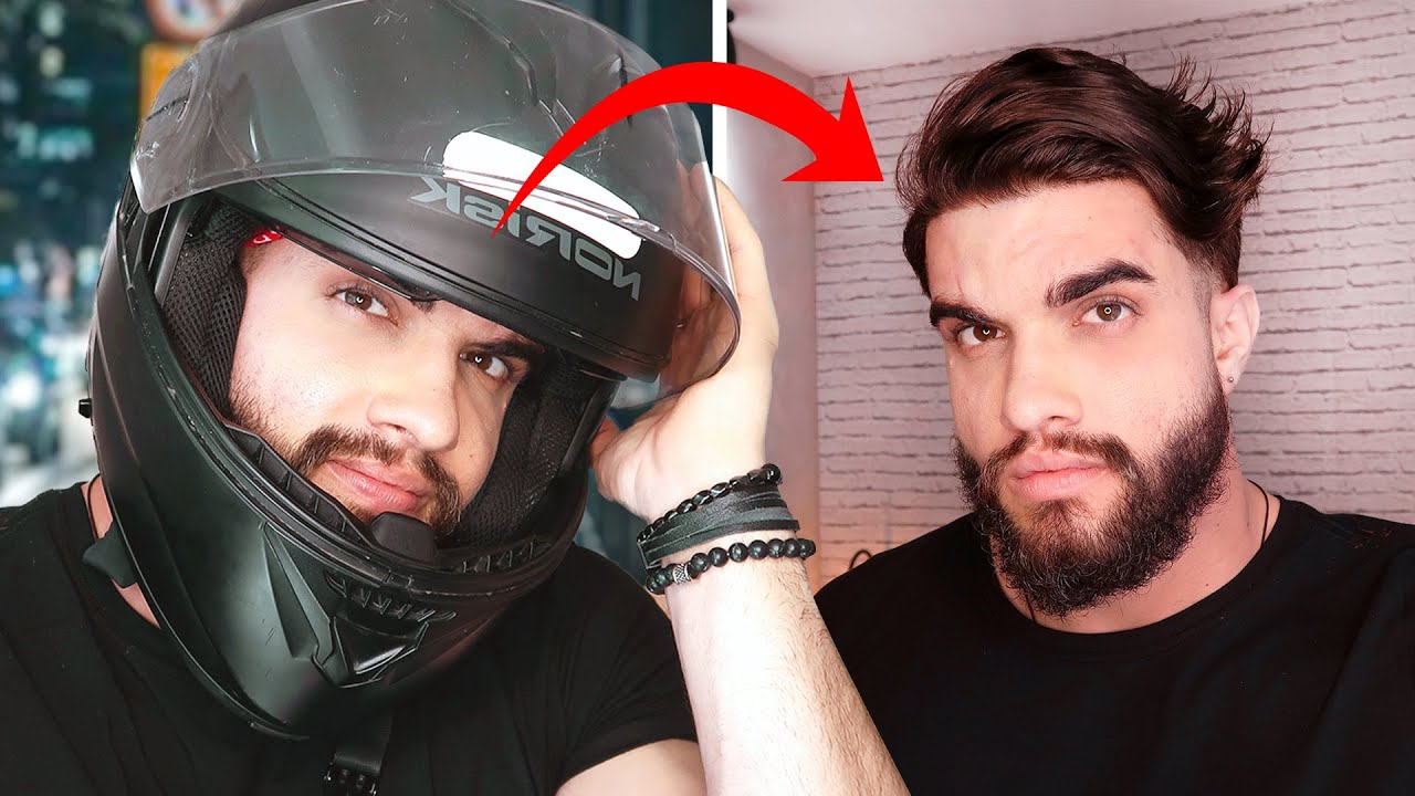 Como MANTER O PENTEADO usando CAPACETE 🏍 Dicas práticas