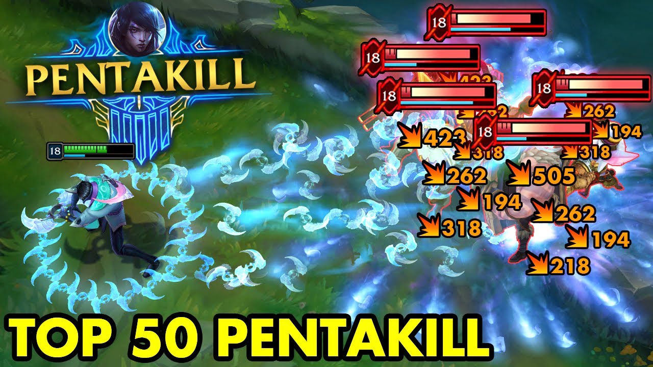 TOP 50 BEST LEAGUE OF LEGENDS PENTAKILLS OF 2023!