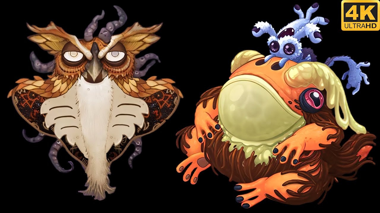 Rare Cahoot & Epic Bisonorus - Comparison (My Singing Monsters) 4k