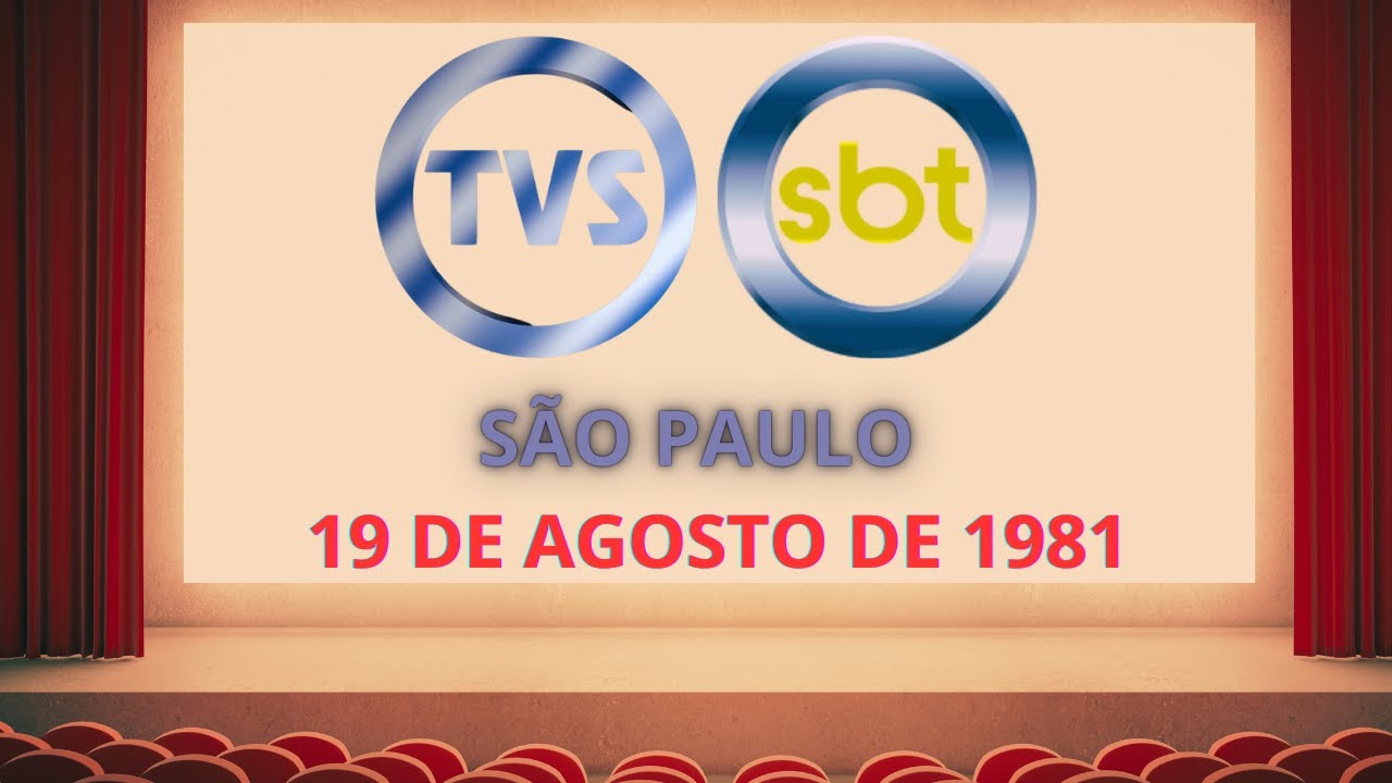 TVS / SBT - CANAL 4 - PROGRAMAÇÃO - 19 AGOSTO 1981
