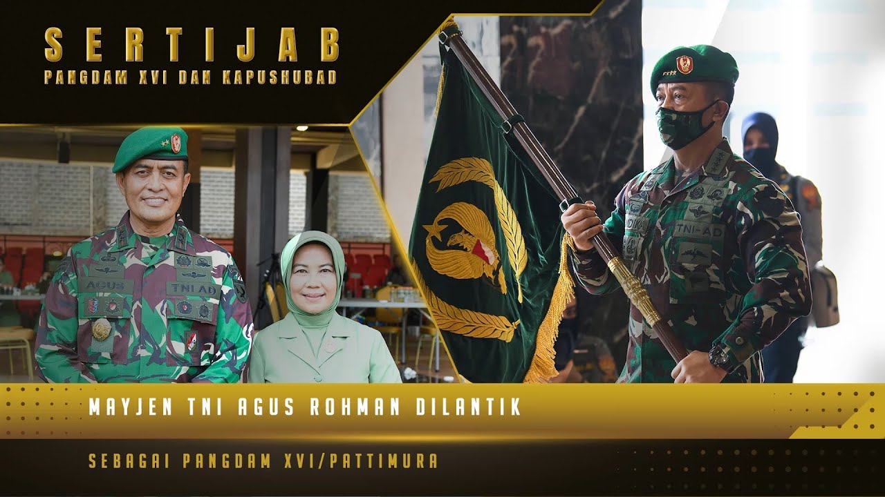 Mayjen TNI Agus Rohman Mengemban Tanggungjawab Baru sebagai Pangdam XVI/Pattimura ⁣