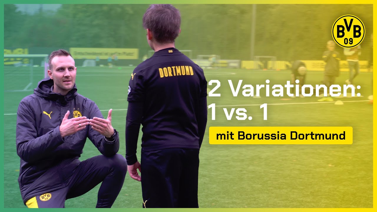 Zwei Variationen: 1 vs. 1 | Fussballtraining | BVB Evonik Fussballakademie