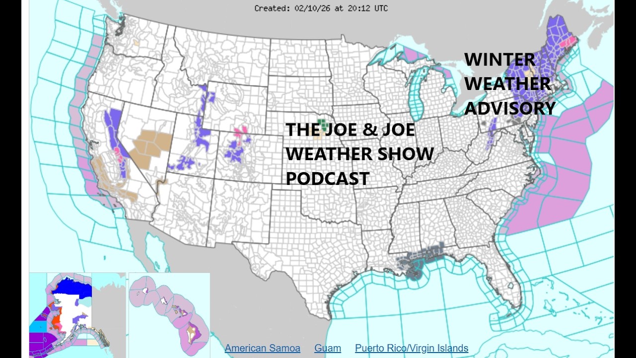 Some Snow Sleet Freezing Rain Tonight Northeast, Dry Colder Late Week, Storm Stays South Weekend