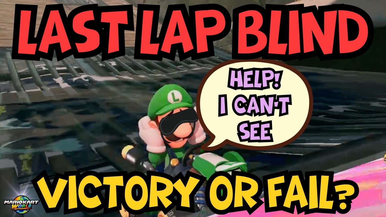 What Happens if you play Mario Kart BLIND? What could go wrong?