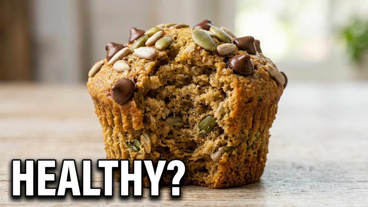 Кексы с высоким содержанием клетчатки, семенами и овсянкой | Без муки, без рафинированного сахара!