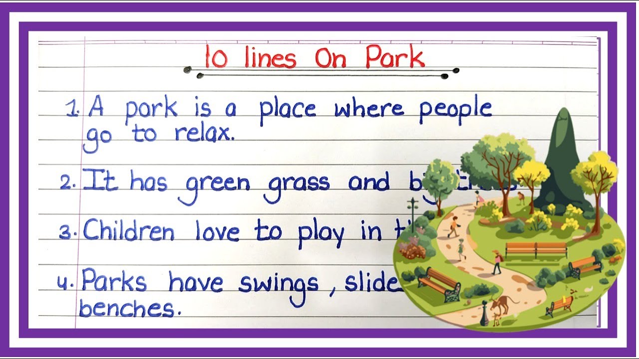 10 Lines On Park Essay In English | 10 Lines Essay On Park | Short Paragraph On Park | ABMClass