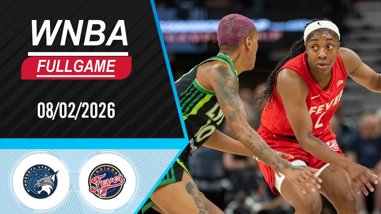 Индиана Фивер против Миннесота Линкс, полный матч, 2 августа 2026 г. | WNBA 2026
