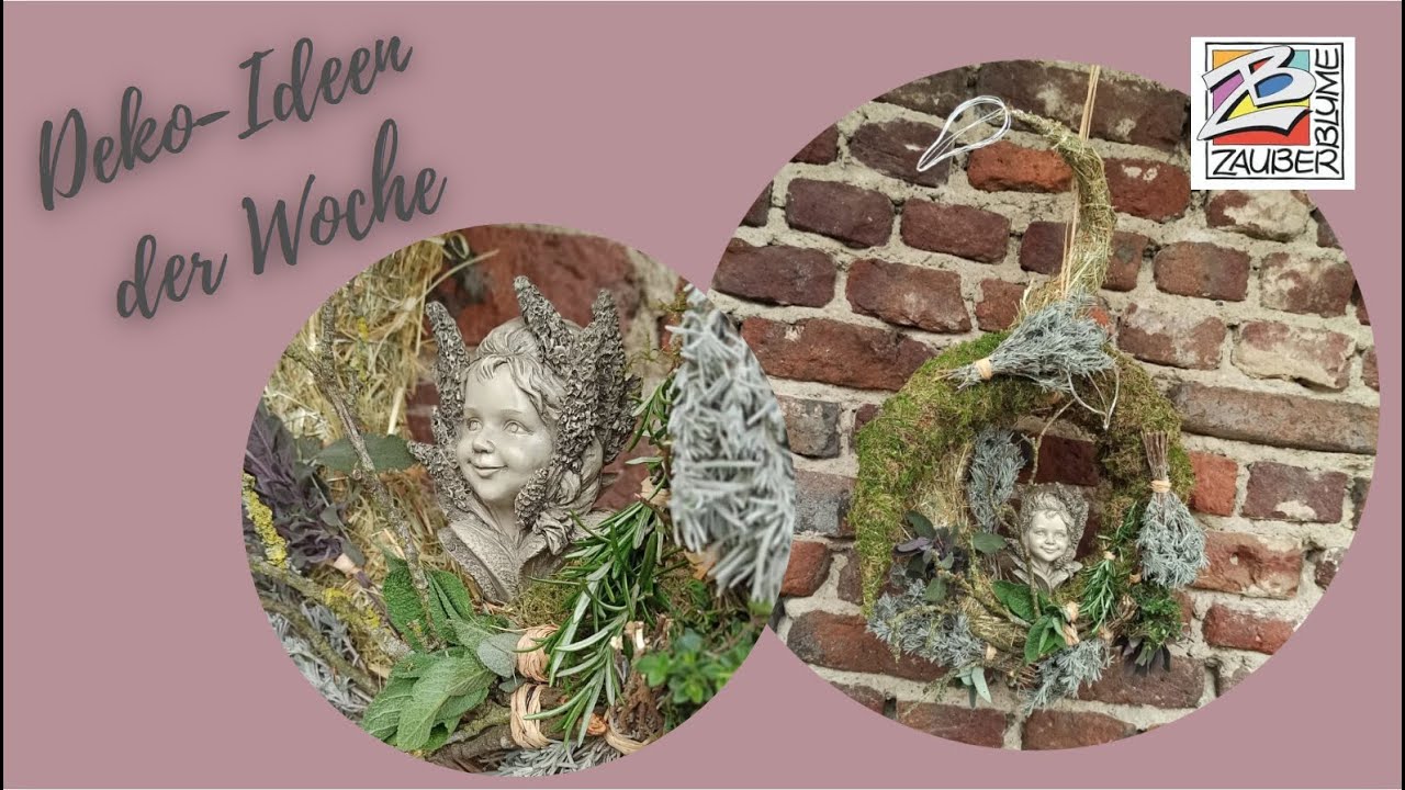 Deko-Idee der Woche - Kräuterkranz mit Blumenkind Salbei  #diy #Blumenkranz #dekoidee #diydeko