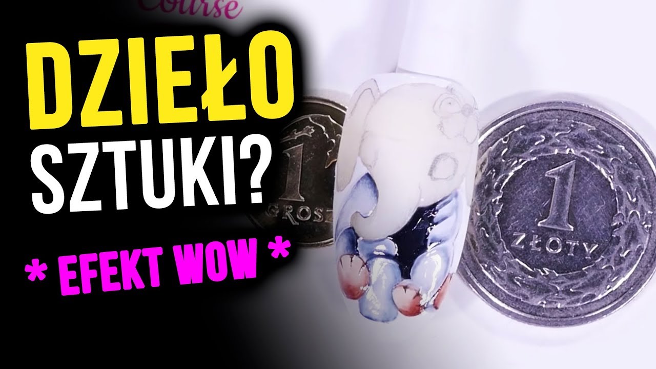 Dzieło sztuki na tipsie wielkości 1 zł? | Quloo