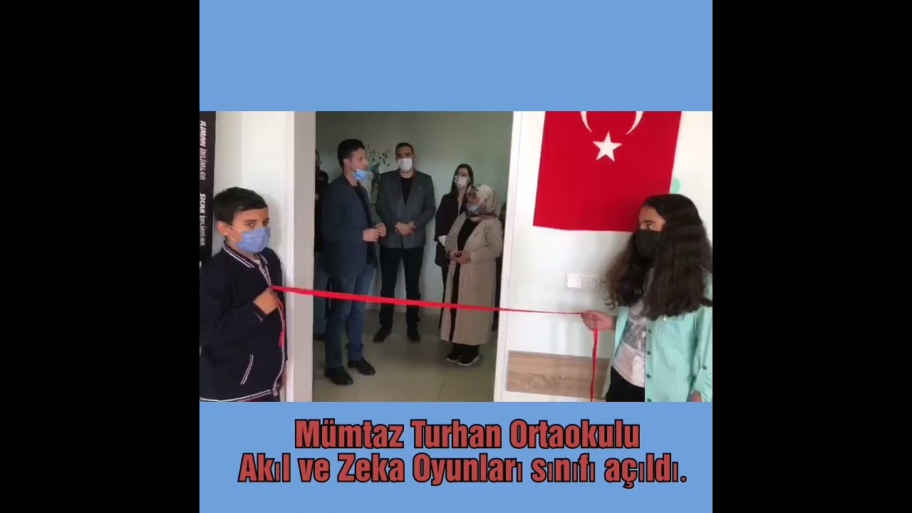 Horasan Mümtaz Turhan Ortaokulu Akıl ve Zeka Oyunları sınıfı açıldı