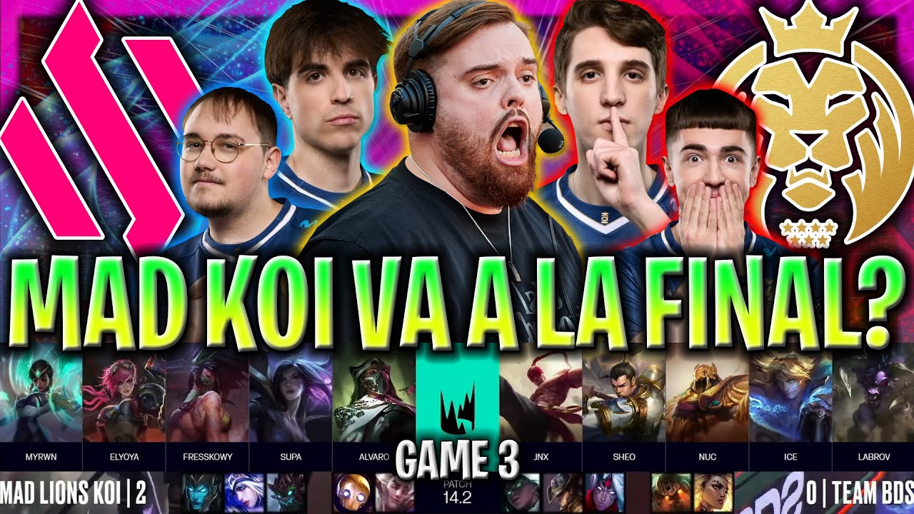 MAD LIONS KOI SE CLASIFICA A LA FINAL? - MDK vs BDS GAME 3 LEC INVIERNO PLAYOFFS 2024 ESPAÑOL