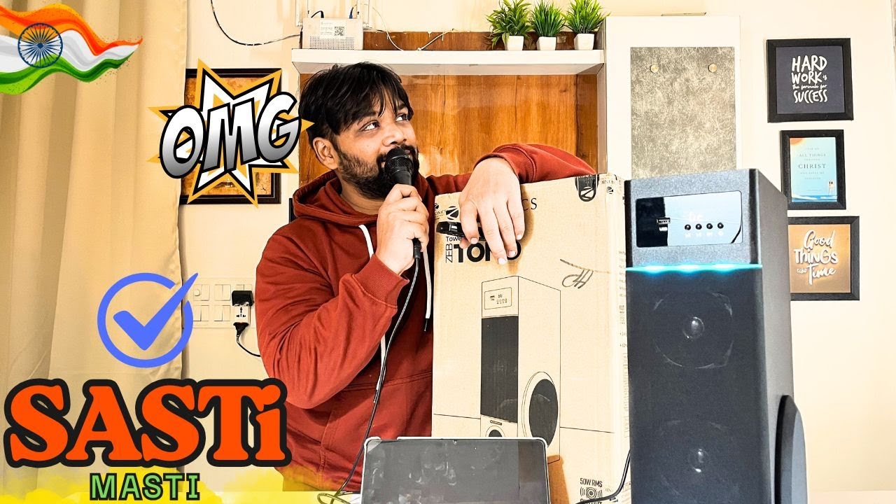 Zebronics Tono Tower Speaker | Zeb Tono Unboxing & Soundtest 👌