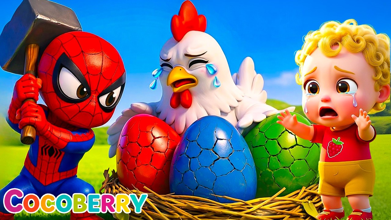 Old MacDonald 🐔Mother Hen Crying! Spider Thief Stole the Eggs 🐣🔨 | Old MacDonald Farm | CocoBerry TV