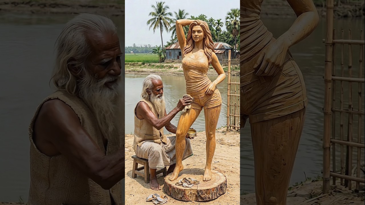 Deepika Padukone | दीपिका पादुकोण | Beautiful Wooden Art 🔥 #deepikapadukone #woodwork #woodcarving