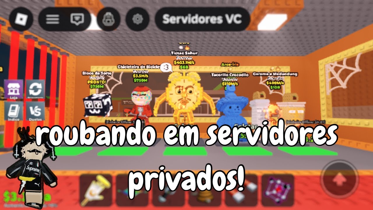 🧠 INVADI SERVIDORES PRIVADOS NA TERÇA DOS TACOS… E ROUBEI OS MELHORES BRAINROTS!