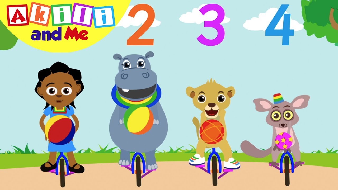 Learn the Number 4! | Akili and Me | Educational Cartoons for Preschoolers