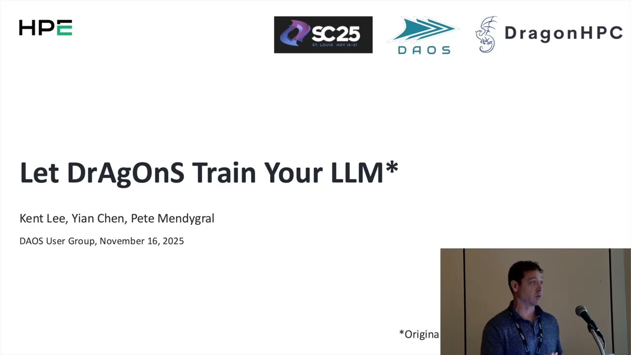 DUG'25 - Let DrAgOnS Train Your LLM