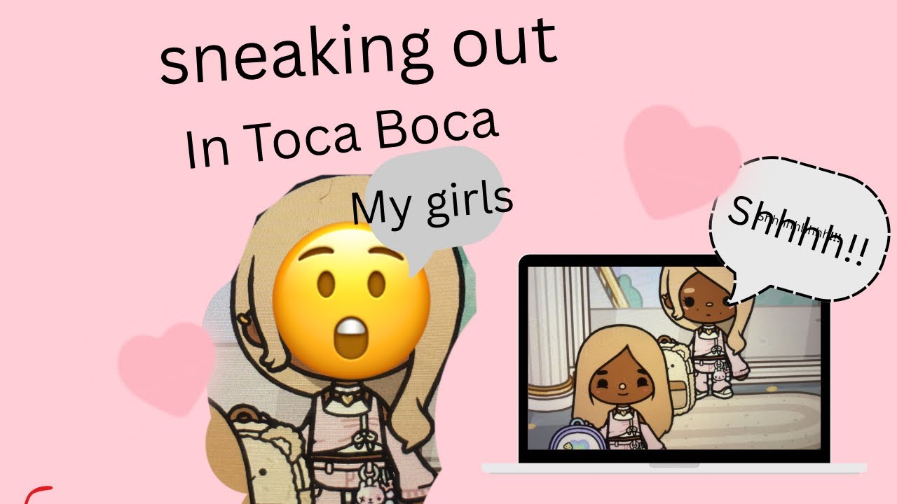 Sneaking out in Toca Boca/ ⚠️do not do this ⚠️ this is only in a game ❤️❤️🥰￼￼