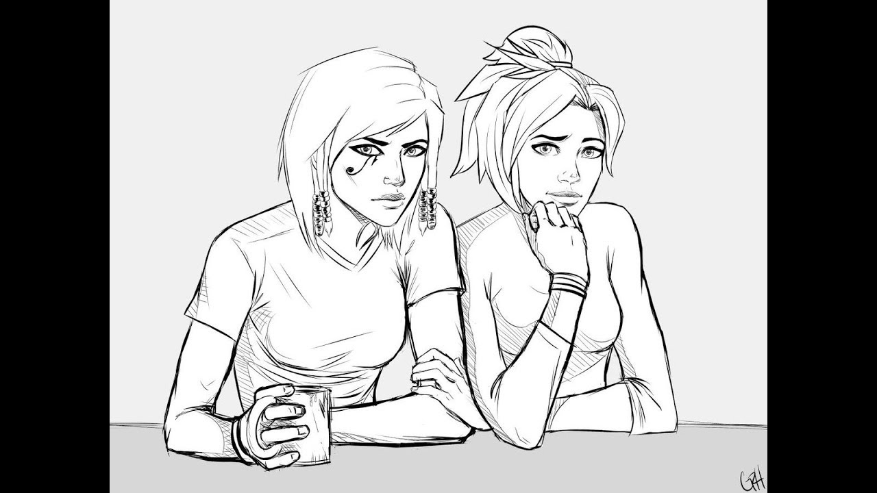 Mercy and Pharah (Overwatch Comics) Funny Comics Part 2