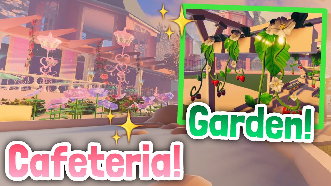 CAFETERIA And GARDEN AREA In NEW SCHOOL! Royale High Leaks