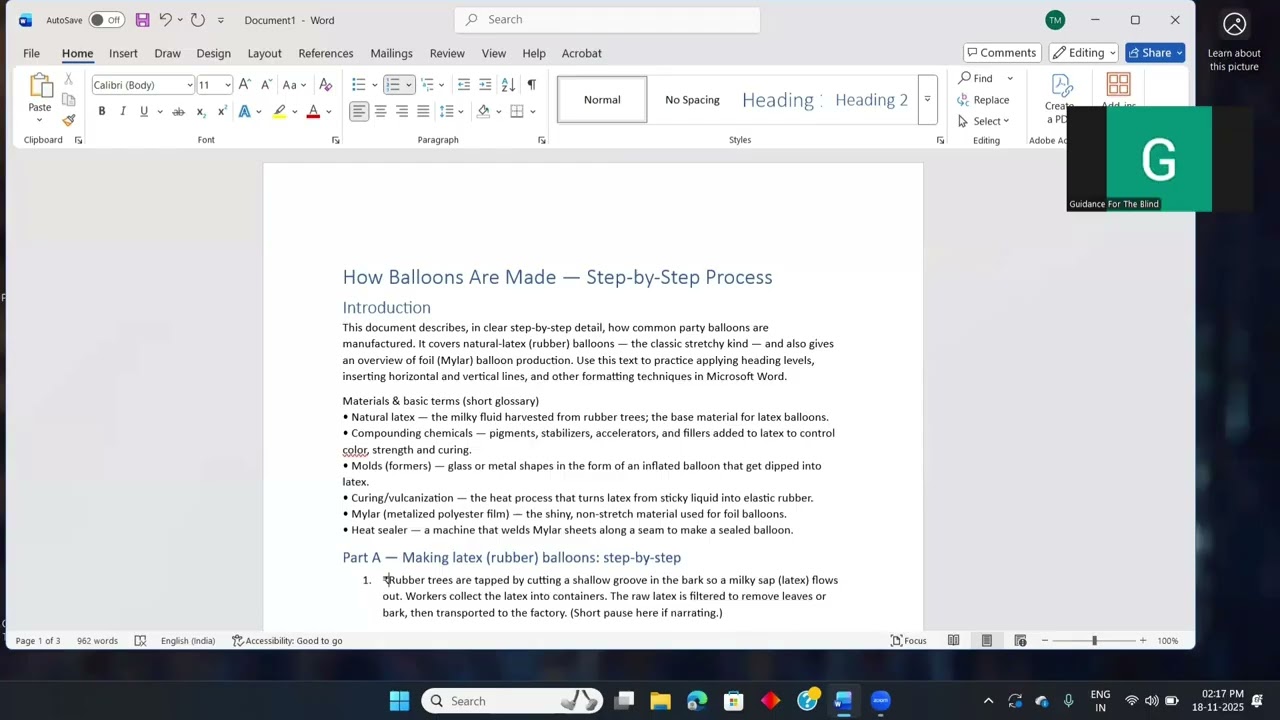 How to Create Heading Levels in MS Word with NVDA + Extra Formatting Tips