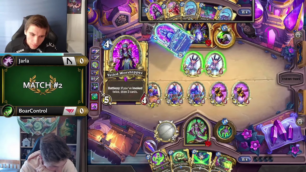 Jarla vs BoarControl - Division A - Hearthstone Grandmasters Europe 2020 Season 1 - Week 4