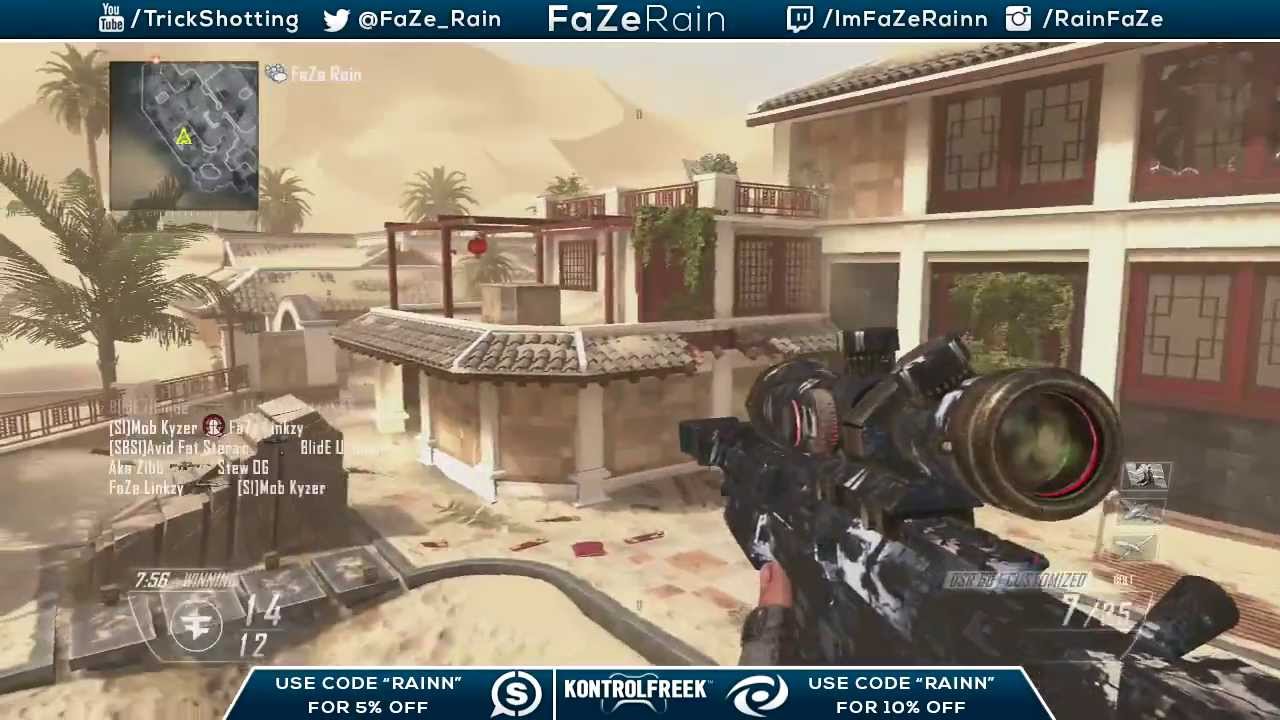 FaZe Rain : FFA TrickShotting VERSUS Ep.7 w/ FaZe Linkzy
