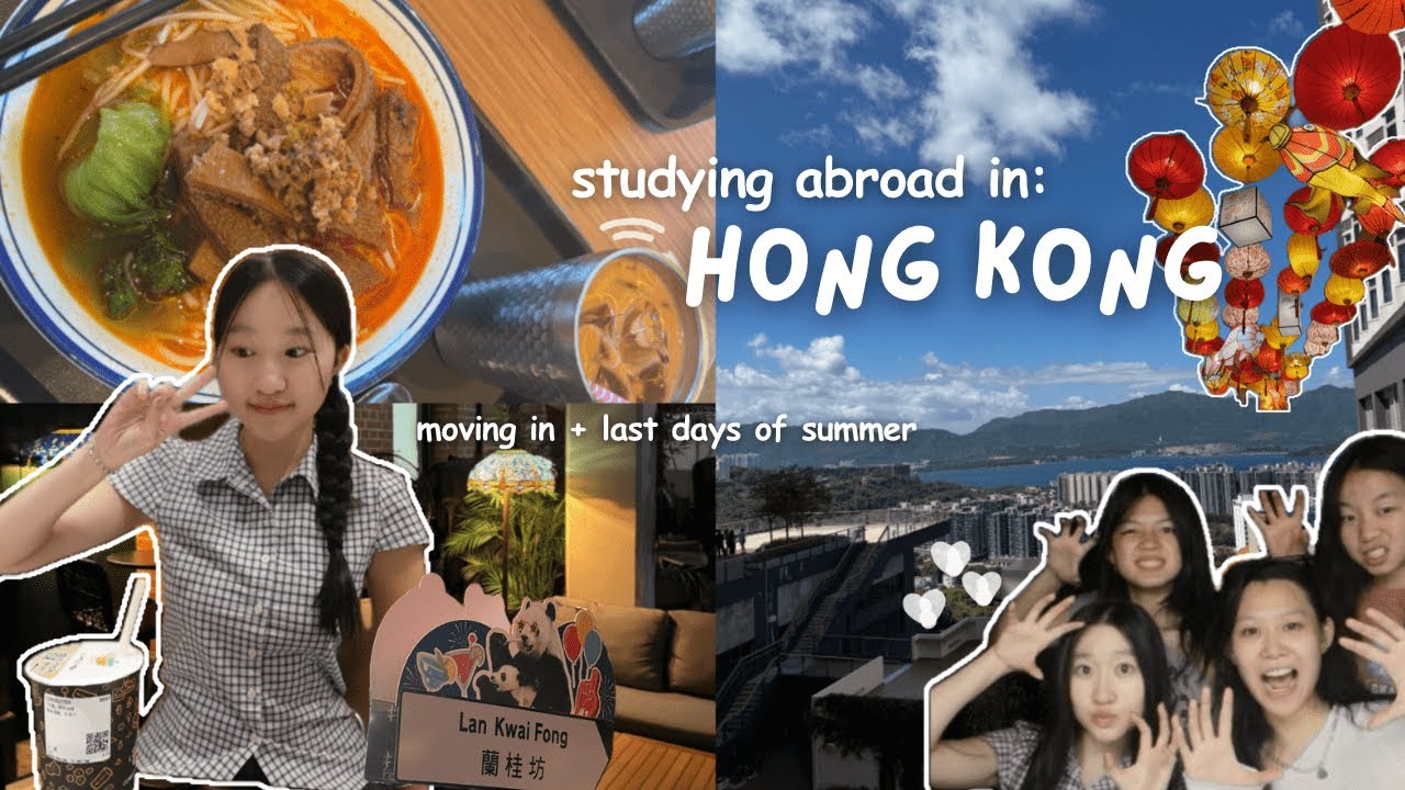 studying abroad in HONG KONG ☁️ moving in, last days of summer, and settling in